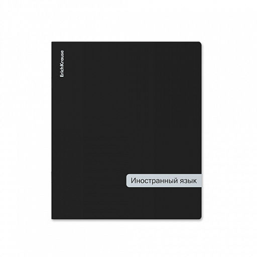 Цена за 6 шт. Тетрадь общая ученическая с пластиковой обложкой на скобе ErichKrause Classic ассорти, Иностранный язык, 48 листов, клетка  фото 4