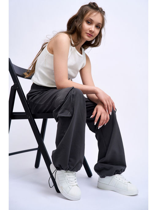 Брюки серый UZ251271335 - Nota bene фото 14