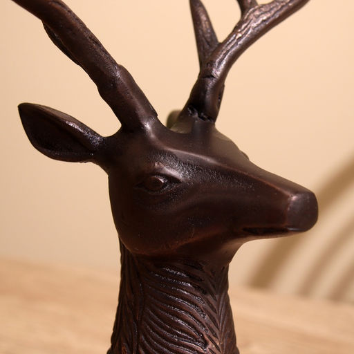 Подсвечник на 4 свечи «Олень», 26×13×30 см, алюминий