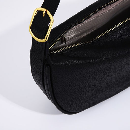 Сумка-багет на молнии, цвет чёрный - Simaland фото 5