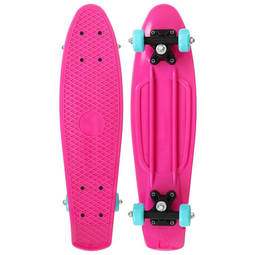 Пенниборд ONLITOP, 56х15 см, колёса PVC 50 мм, пластиковая рама, цвет розовый  фото 4