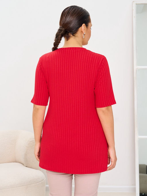 Футболка женская MR0141SS3 red - Maxroses фото 2