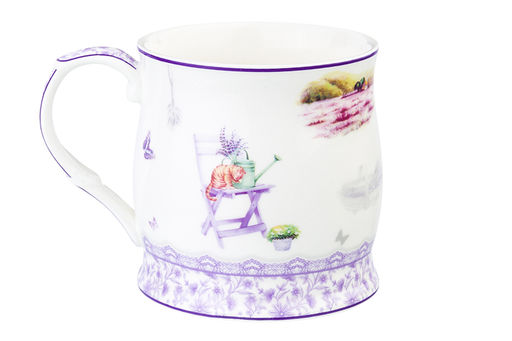Кружка 350 мл 11,5*8,5*8,5 см Лаванда NEW BONE CHINA - Elan gallery фото 11