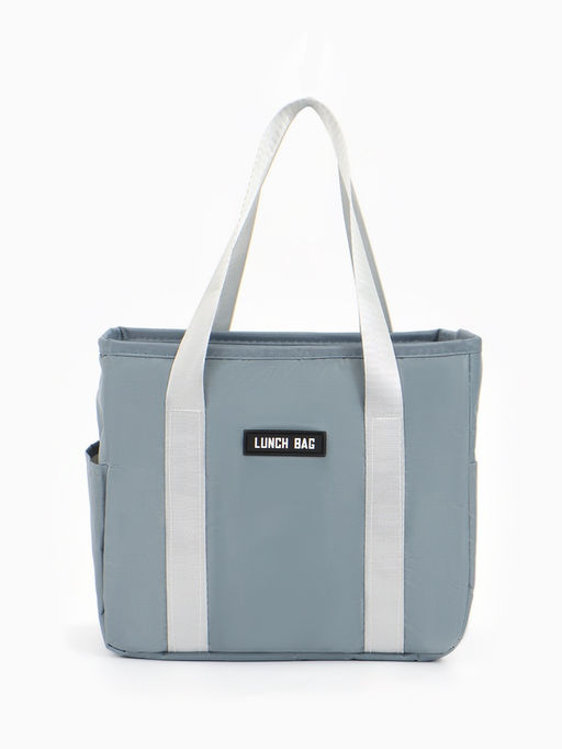 Термосумка на молнии, 6.4 л, серая