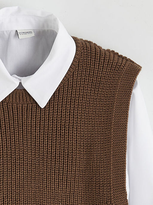 Uzun Kollu K?z ?ocuk G?mlek