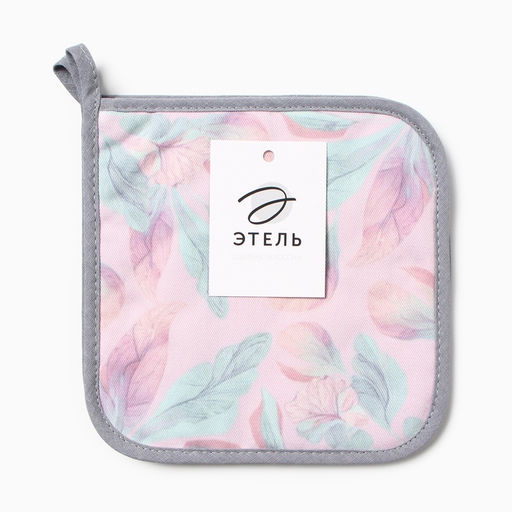 Набор прихваток Этель 2 шт., 19×19 см, саржа,100% х/л, ватин 250 г/м²