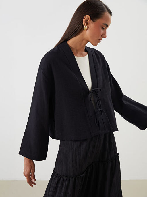 ?al Yaka Oversize M?slin Kad?n Kimono
