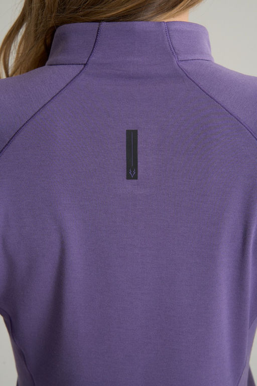 Лонгслив half-zip Фиолетовый ANTA RUNNING LS Tee фото 7