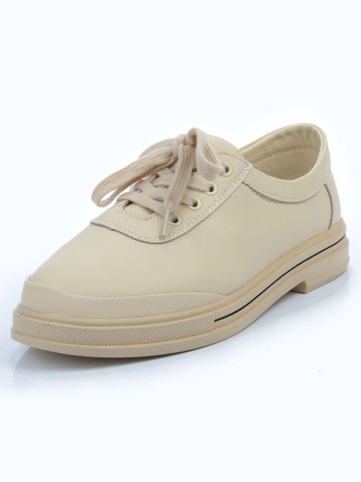 03-PDXL 95-3 BEIGE Полуботинки спортивные женские (натуральная кожа) - No name фото 5