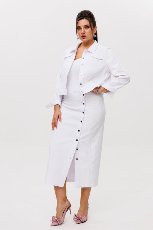 Жакет ANELLI 717 чистый белый  фото 6