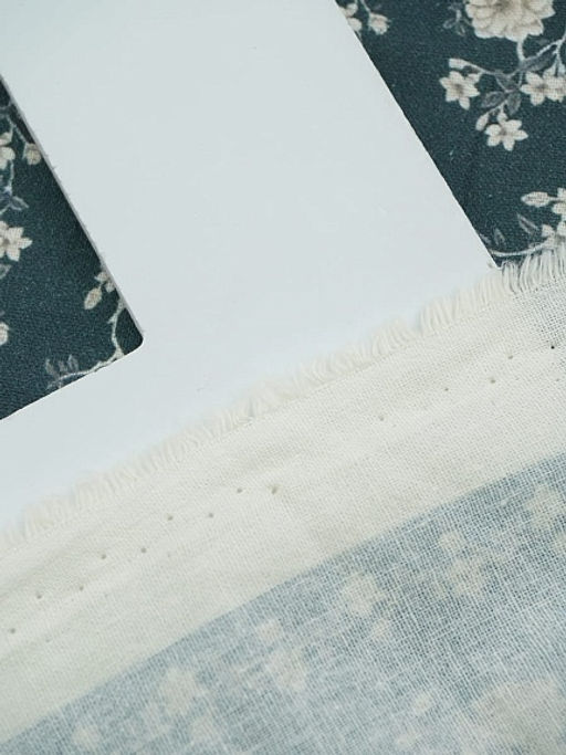 Импорт. хлопок Digital Цветущие дорожки цв.т.морская волна, ш.1.4м, хлопок-100%, 135гр/м.кв - Купава фото 7