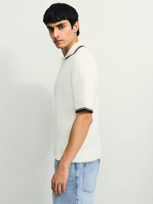 Джемпер поло фактурной вязки / Zarina фото 4