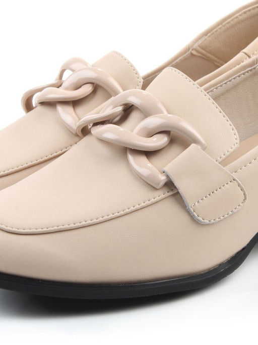 06-M27-35 BEIGE Туфли женские (натуральная кожа)