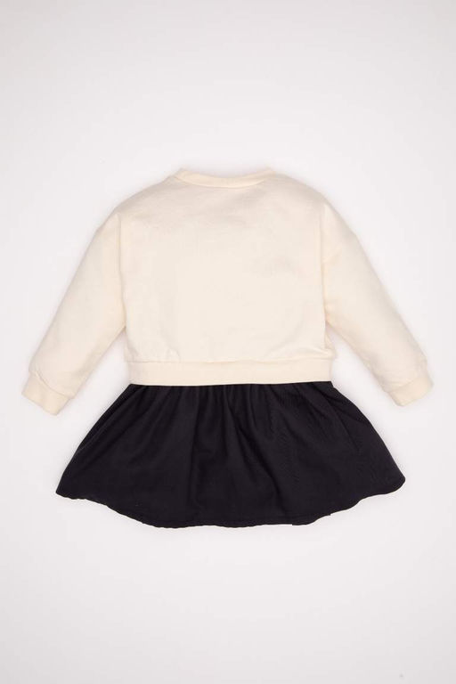 Платье Барби с длинными рукавами для маленьких девочек - Defacto фото 5