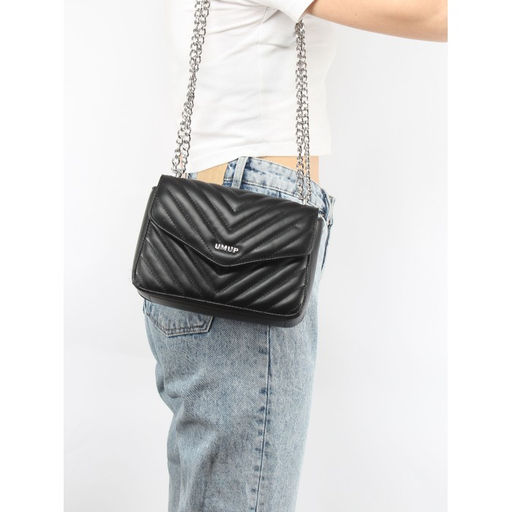 Сумка женская искусственная кожа UMUP-2023-226, 1отд, плечевой ремень, черный SALE 258706 - Adelia фото 5