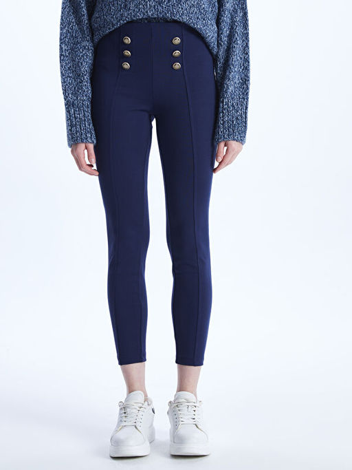 Kad?n Ekstra Dar Fit D?z Pantolon