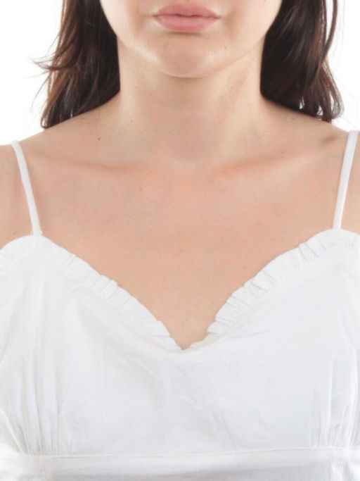 XA-68022 WHITE Сарафан женский (97% хлопок, 3% эластан)
