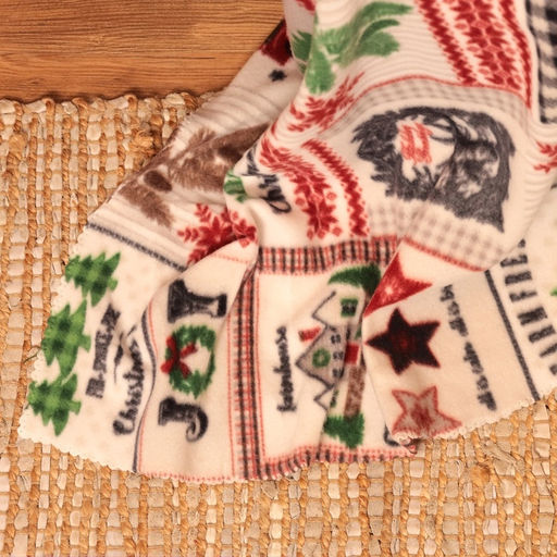 Плед флисовый новогодний Экономь и Я. Рождество, 150?200 см