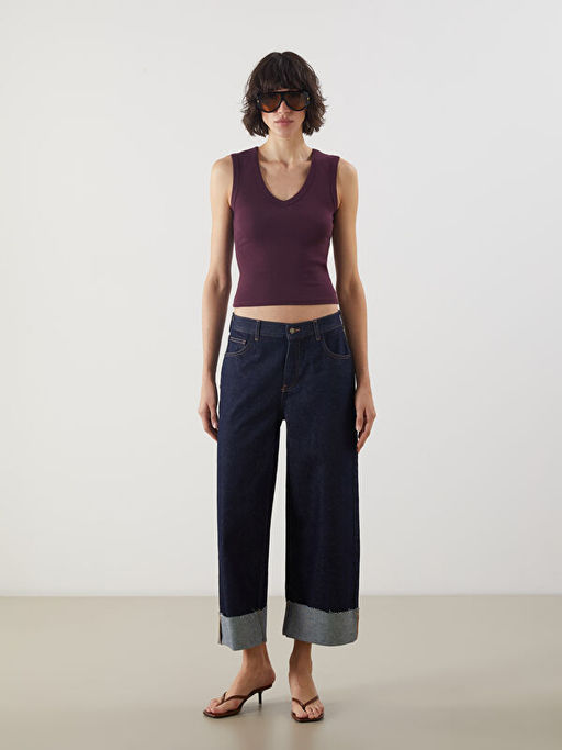 Baggy Fit Kad?n Jean Pantolon