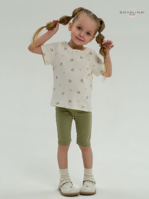 Костюм Актив бордовые тюльпанчики-оливка - Sovalina фото 29