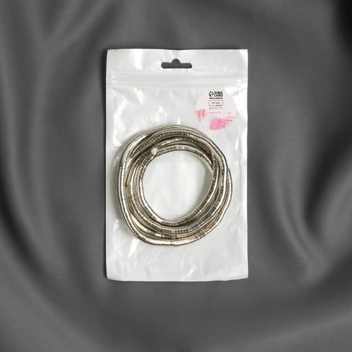 Подхват для штор Гибкий шнур, d = 7 мм, 50 см, цвет серебряный - Арт узор фото 3