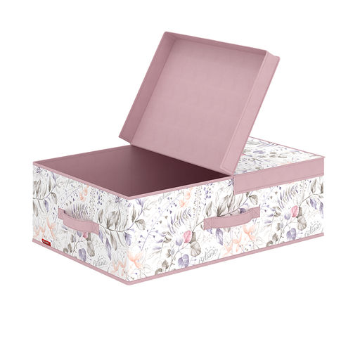 Короб стеллажный с двойной крышкой, 58*40*18 см, BOTANIC LILAC, шт - Valiant фото 3