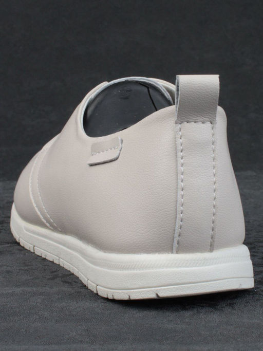 03-FDE16-1P BEIGE Полуботинки спортивные женские (натуральная кожа) - Фабричный китай фото 7