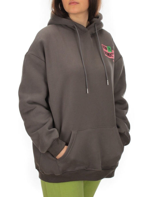 KD722 DK. GRAY Худи женское на флисе