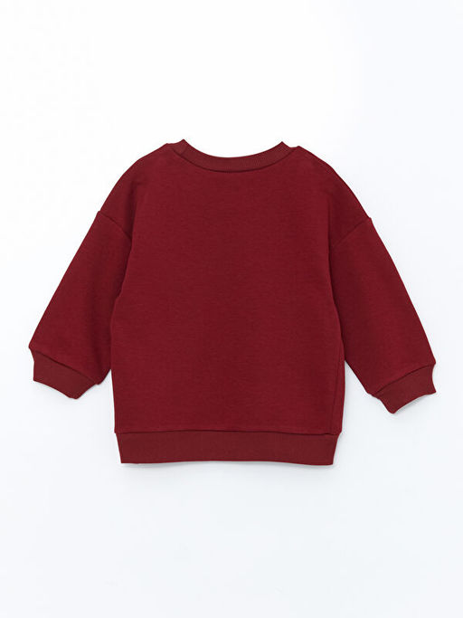 Bisiklet Yaka Uzun Kollu Bask?l? Erkek Bebek Sweatshirt ve E?ofman Alt 2li Tak?m - Waikiki фото 3