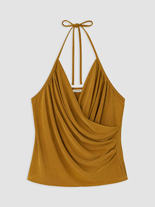 Halter Yaka B?zg?l? Bluz