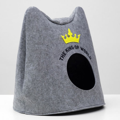 Домик для животных из войлока «Ушастик королевский», 46×46×43 см