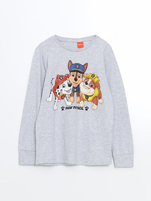 Bisiklet Yaka Paw Patrol Bask?l? Erkek ?ocuk Pijama Tak?m? - Waikiki фото 2