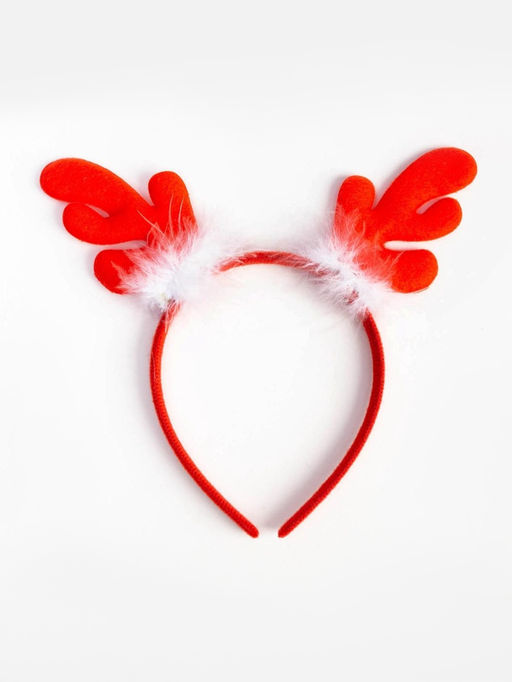 Набор для фотосессии «Крошка Я. Рождественский олененок»: юбка и ободок, красный, рост 68-92 см