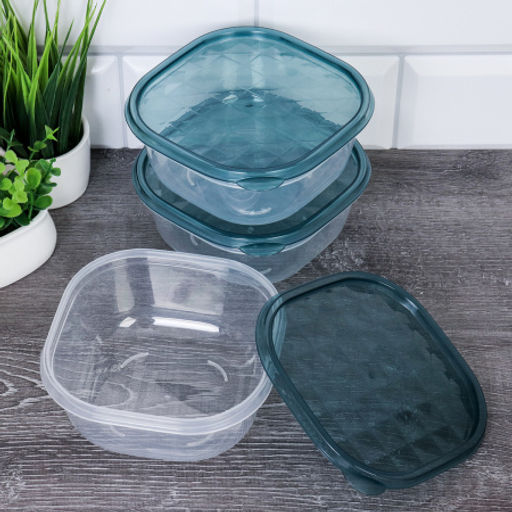 Салатник круглый 3 штуки набор 12,5x4 см / P8 /уп 126/ - ГалеонТрейд фото 3