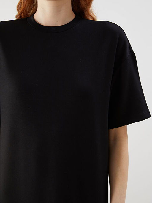 Bisiklet Yaka Elbise