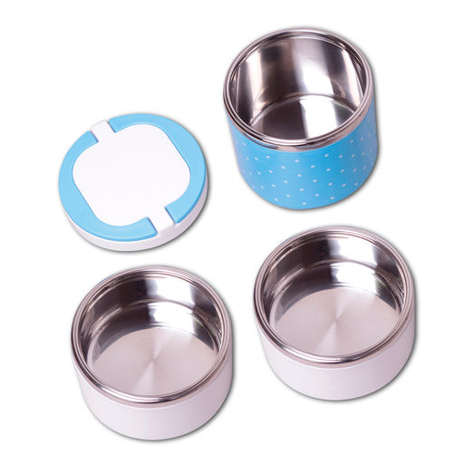 Ланч-бокс 1480 мл пласт. корпус, внутр емкость нерж, арт. 2104 - Полимербыт фото 3