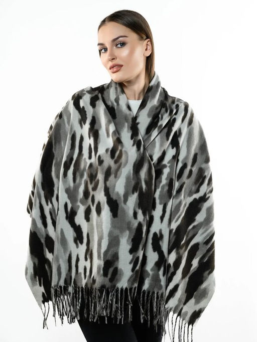Яркий палантин с анималистичным принтом - Pretty mania фото 3