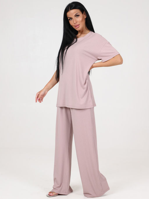 423 ПИЖАМА ЖЕНСКАЯ (брюки) (Пудра) - А-дина фото 4