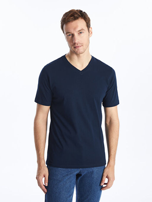 V Yaka K?sa Kollu Erkek Ti??rt