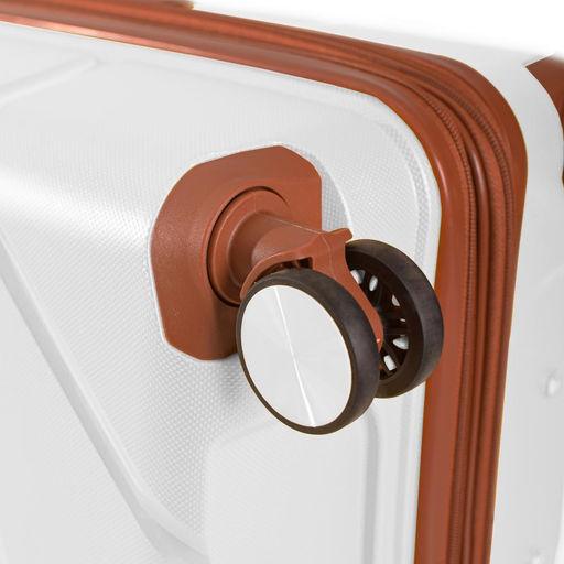 Набор из 3-х чемоданов с расширением 23104 Молочный - Mironpan фото 3