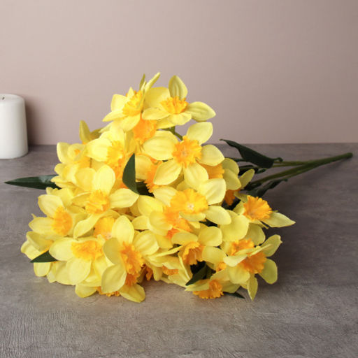 Цветок искусственный Нарцисс букет 49 см / LZQ-5 /уп 2/240/ - Галеонтрейд фото 3