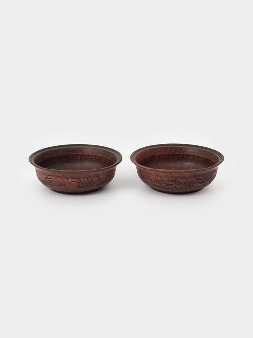 Набор 2 шт Тарелка глубокая 0,7 л, 6х18х18 см, «Вьюнок»