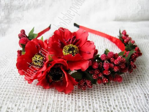 Ободки для волос 0,8 см пластиковые (20 шт) SF-452, оранжевый - No name фото 2
