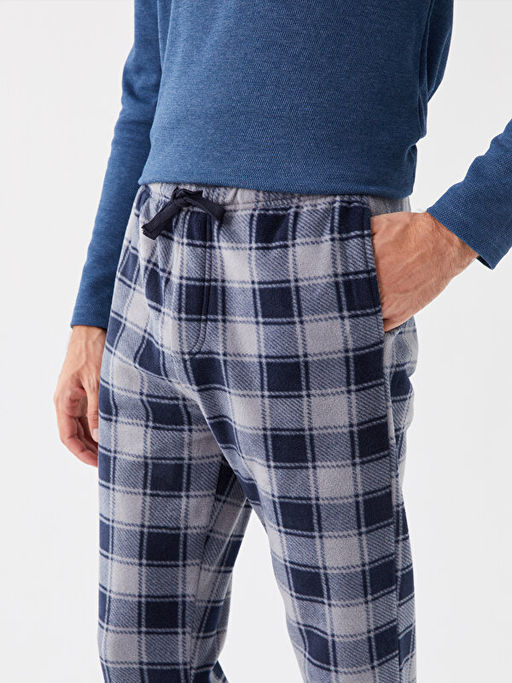 Standart Kal?p Ekose Polar Pijama Alt