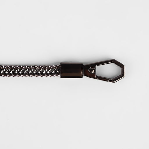 Цепочка для сумки, с карабинами, d=6 мм, 60 см, цвет никель