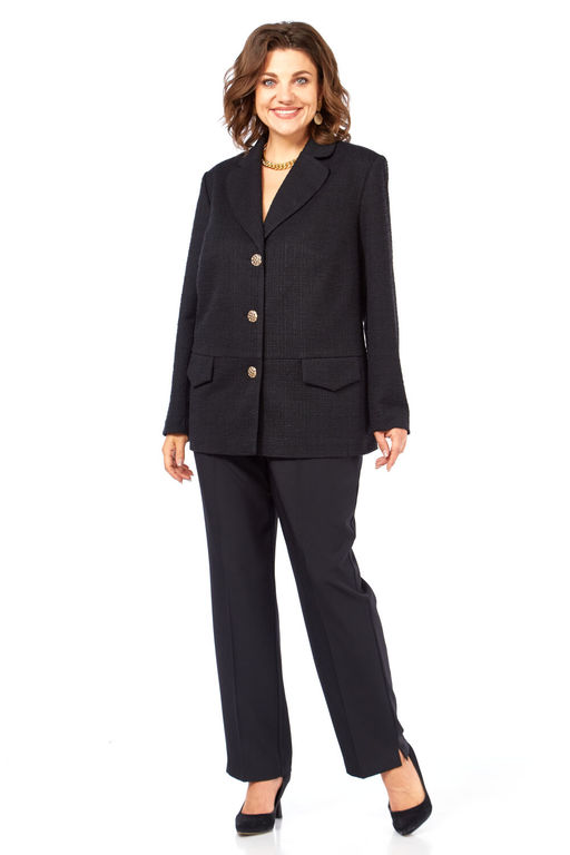 Костюм Элль стиль 2403 черный фото 8