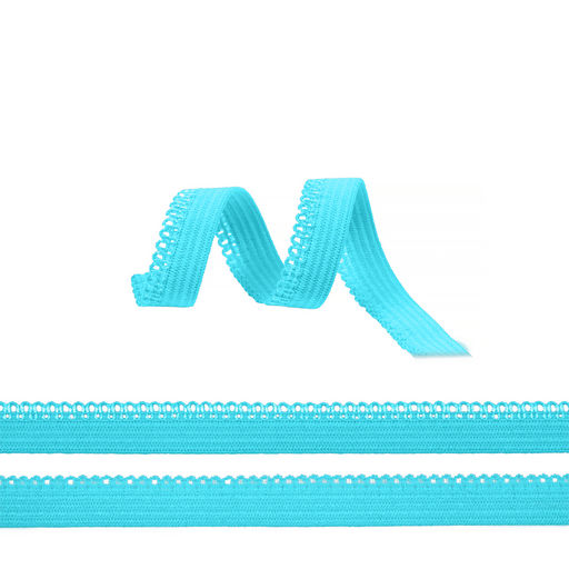 Резинка TBY бельевая Ажурная 10мм арт.RB03 небесно-голубой A2201 уп. 100 м