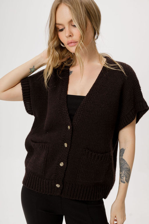 Жилет Pirs 6345 горький шоколад