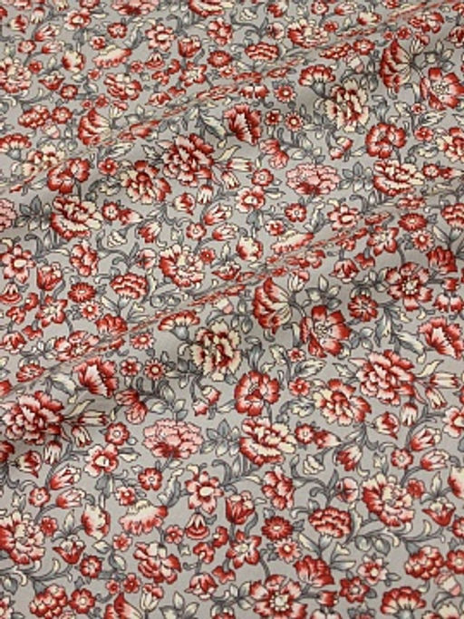 Импорт. хлопок Диантус цв.кофейно-серый, ш.1.5м, хлопок-100%, 100гр/м.кв