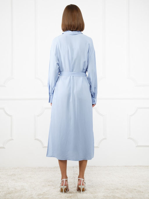 Платье-рубашка женское ZZ-WD030306-61 l.blue - Eleganzza фото 3